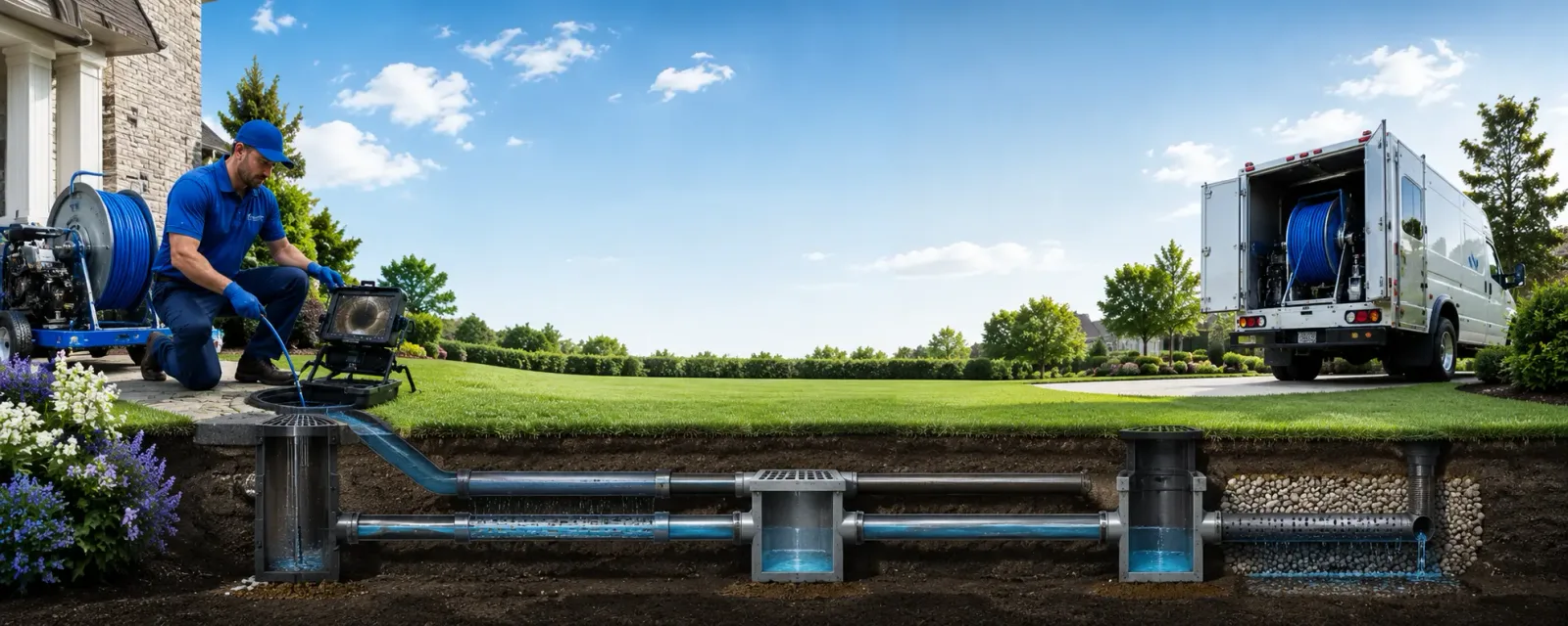 Outdoor drain cleaning information for Media, IL